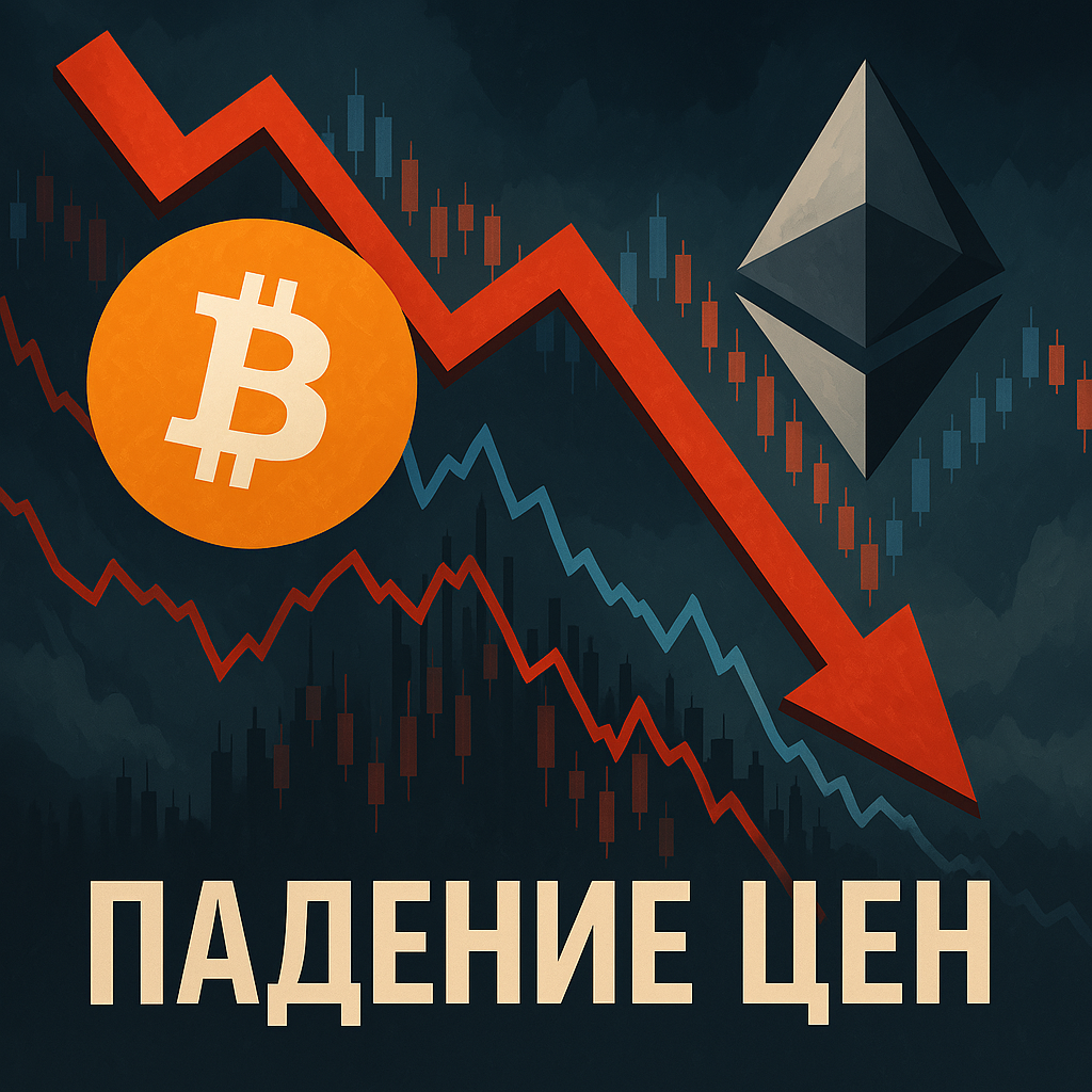 Биткоин и Эфириум сталкиваются с падением цен в условиях волатильности рынка