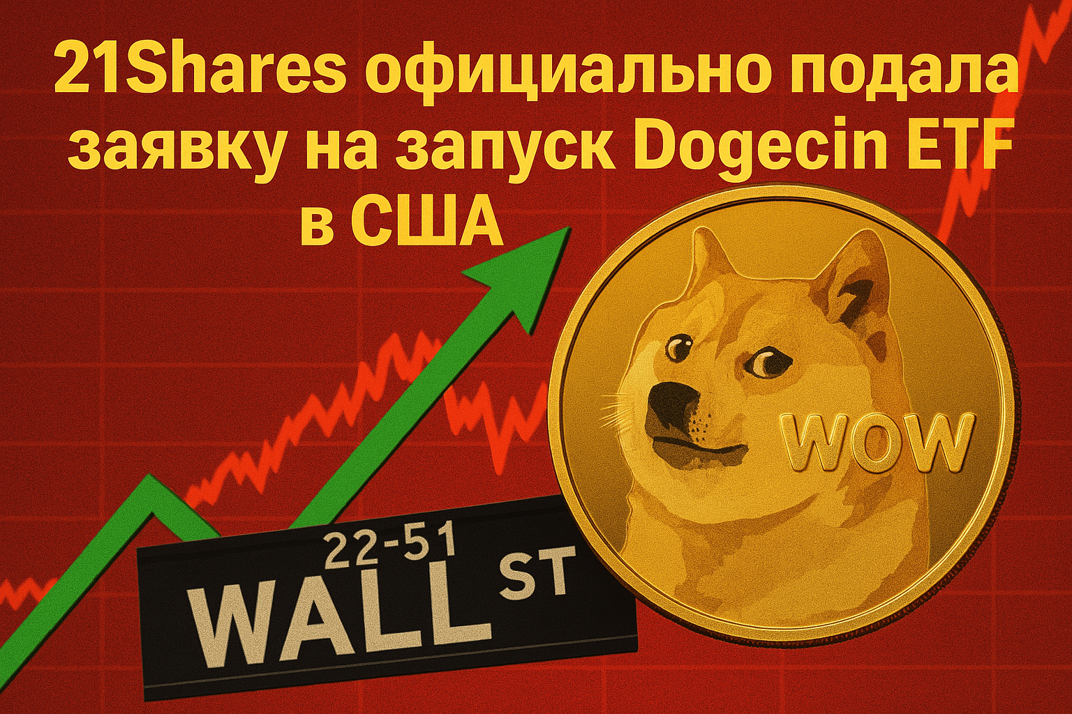 21Shares бросает вызов Уолл-стрит: Dogecoin ETF становится реальностью?